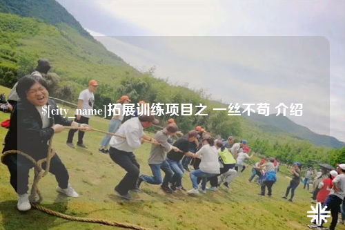 桂林拓展训练项目之 一丝不苟 介绍